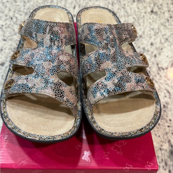 Alegria DINAH-FAWN DOTTIE ADJUSTABLE STRAP SLIDE SANDAL Sz 10.5-11 EU 41 NIB - Picture 10 of 16